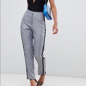 NWT Missguided sport stripe cigarette pants